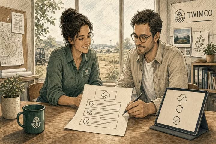 Editorial illustration for Field Note: Spec the conflict before the field app ships.