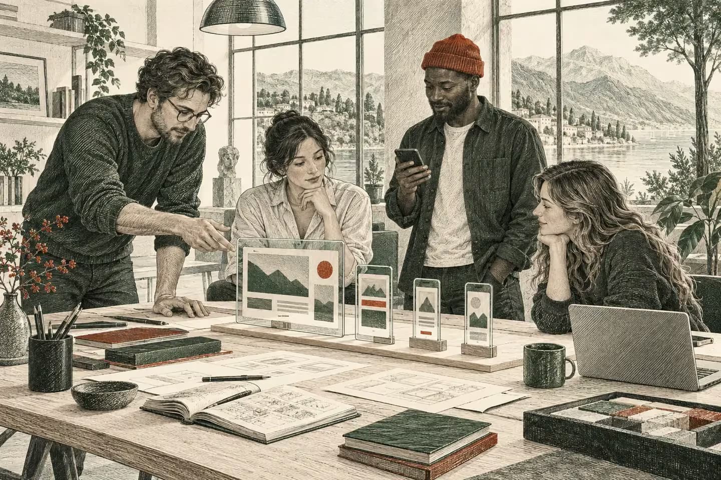 Engineers and an operator shape connected tools around the way people work