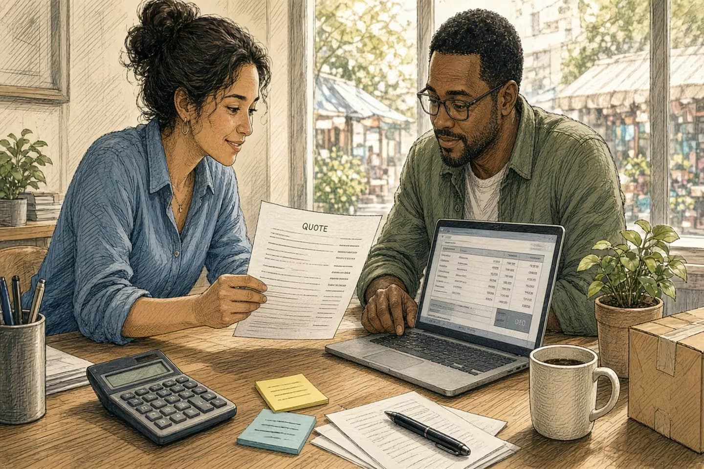 Editorial illustration for Field Note: The quote is not the charge until you prove it.