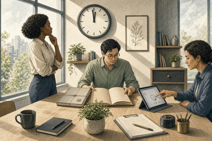 Editorial illustration for Field Note: The clock does not advance on a promise.